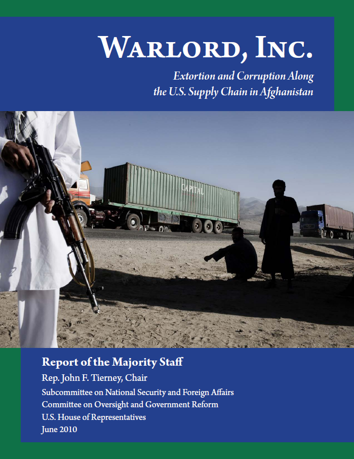 Доклад конгресса США Warlords, Inc 